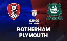 Nhận định bóng đá Rotherham vs Plymouth 2h00 ngày 6/4 (Hạng nhất Anh 2023/24)