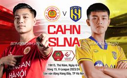 Nhận định CAHN vs SLNA (19h15 ngày 4/4): Thử thách với đội khách