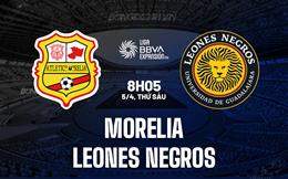 Nhận định Morelia vs Leones Negros 8h05 ngày 5/4 (Hạng 2 Mexico 2023/24)