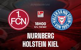 Nhận định Nurnberg vs Holstein Kiel 18h00 ngày 6/4 (Hạng 2 Đức 2023/24)