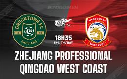 Nhận định Zhejiang Professional vs Qingdao West Coast 18h35 ngày 6/4 (VĐQG Trung Quốc 2024)