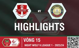 Highlights Hải Phòng - Thanh Hóa | "Bánh đa cua" đã biết thắng | Vòng 15 V-League 2023/24