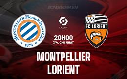 Nhận định Montpellier vs Lorient 20h00 ngày 7/4 (VĐQG Pháp 2023/24)