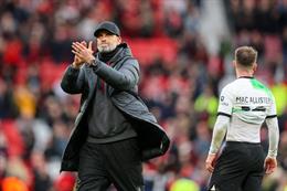 Jurgen Klopp cay cú khi Liverpool không thể thắng MU