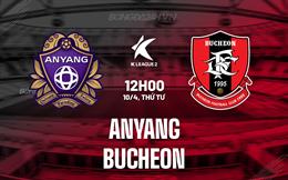 Nhận định Anyang vs Bucheon 12h00 ngày 10/4 (Hạng 2 Hàn Quốc 2024)