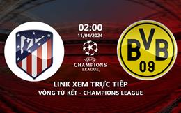 Xem Atletico vs Dortmund 2h00 hôm nay 11/4/2024 trên FPT Play