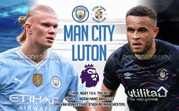 Nhận định Man City vs Luton (21h00 ngày 13/04): Tạm chiếm ngôi đầu