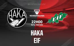 Nhận định bóng đá Haka vs EIF 22h00 ngày 12/4 (VĐQG Phần Lan 2024)