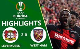Video cúp C2 Leverkusen vs West Ham: Bùng nổ cuối trận