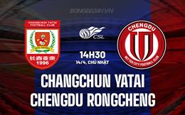Nhận định Changchun Yatai vs Chengdu Rongcheng 14h30 ngày 14/4 (VĐQG Trung Quốc 2024)