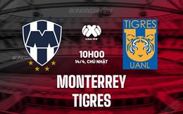 Nhận định Monterrey vs Tigres 10h10 ngày 14/4 (VĐQG Mexico 2023/24)