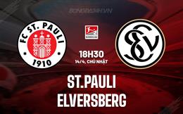 Nhận định St.Pauli vs Elversberg 18h30 ngày 14/4 (Hạng 2 Đức 2023/24)
