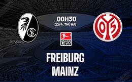 Nhận định bóng đá Freiburg vs Mainz 0h30 ngày 22/4 (Bundesliga 2023/24)