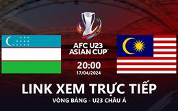 Trực tiếp VTV5 Uzbekistan vs Malaysia link xem U23 Châu Á 2024