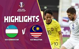 Highlights U23 Uzbekistan - U23 Malaysia | Đại diện ĐNÁ bất lực | Bảng D U23 châu Á 2024