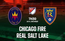 Nhận định Chicago Fire vs Real Salt Lake 7h30 ngày 21/4 (Nhà nghề Mỹ 2024)
