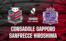Nhận định Consadole Sapporo vs Sanfrecce 12h00 ngày 20/4 (VĐQG Nhật Bản 2024)