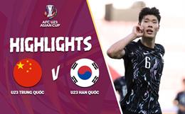 Highlights U23 Trung Quốc - U23 Hàn Quốc | Người hùng Lee Young-Jun | Bảng B U23 châu Á 2024