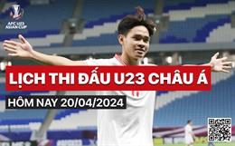 Lịch thi đấu U23 châu Á hôm nay 20/4: U23 Việt Nam gặp U23 Malaysia