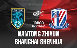 Nhận định Nantong Zhiyun vs Shanghai Shenhua 19h00 ngày 20/4 (VĐQG Trung Quốc 2024)