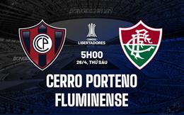 Nhận định Cerro Porteno vs Fluminense 5h00 ngày 26/4 (Copa Libertadores 2024)
