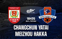 Nhận định Changchun Yatai vs Meizhou Hakka 18h35 ngày 26/4 (VĐQG Trung Quốc 2024)