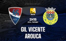 Nhận định Gil Vicente vs Arouca 2h15 ngày 27/4 (VĐQG Bồ Đào Nha 2023/24)