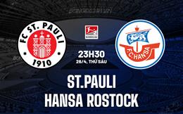 Nhận định St.Pauli vs Hansa Rostock 23h30 ngày 26/4 (Hạng 2 Đức 2023/24)