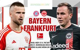 Nhận định Bayern Munich vs Frankfurt (20h30 ngày 27/4): Tập dượt trước đại chiến