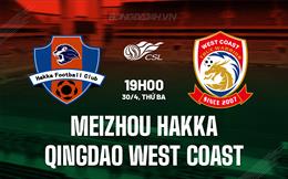 Nhận định Meizhou Hakka vs Qingdao West Coast 19h00 ngày 30/4 (VĐQG Trung Quốc 2024)