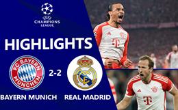 Video Bayern Munich vs Real Madrid:Bất phân thắng bại