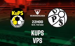Nhận định bóng đá KuPS vs VPS 22h00 ngày 10/5 (VĐQG Phần Lan 2024)