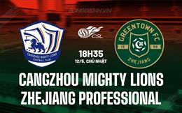 Nhận định Cangzhou Mighty Lions vs Zhejiang Professional 18h35 ngày 12/5 (VĐQG Trung Quốc 2024)