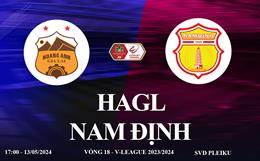HAGL vs Nam Định link xem trực tiếp VTV5 V-League: Khó cho đội khách
