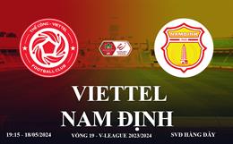 Thể Công Viettel vs Nam Định link xem trực tiếp V-League 18/5/2024