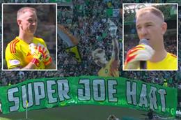 Joe Hart rơi nước mắt trong trận đấu cuối cùng tại Celtic Park