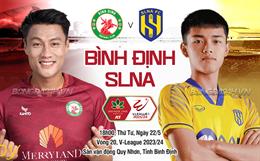 Nhận định Bình Định vs SLNA (18h00 ngày 22/5): Thử thách tại đất Võ