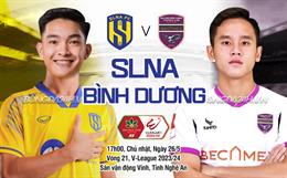 Đánh bại Bình Dương, SLNA thắng trận thứ 3 liên tiếp