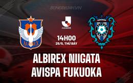 Nhận định Albirex Niigata vs Avispa Fukuoka 14h00 ngày 25/5 (VĐQG Nhật Bản 2024)