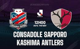 Nhận định Consadole Sapporo vs Kashima Antlers 12h00 ngày 25/5 (VĐQG Nhật Bản 2024)