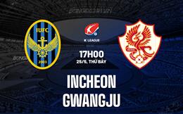 Nhận định Incheon vs Gwangju 17h00 ngày 25/5 (VĐQG Hàn Quốc 2024)