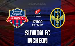 Nhận định Suwon FC vs Incheon 17h00 ngày 1/6 (VĐQG Hàn Quốc 2024)