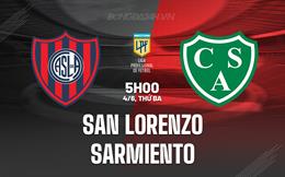 Nhận định San Lorenzo vs Sarmiento 5h00 ngày 4/6 (VĐQG Argentina 2024)