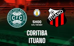 Nhận định - dự đoán Coritiba vs Ituano 5h00 ngày 8/6 (Hạng 2 Brazil 2024)