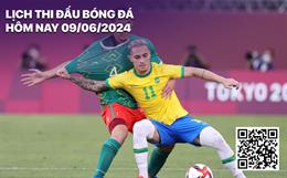 Lịch thi đấu bóng đá hôm nay 9/6/2024: Mexico vs Brazil