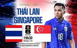 Nhận định Thái Lan vs Singapore (19h30 ngày 11/06): Hướng tới chiến thắng đậm