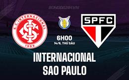 Nhận định Internacional vs Sao Paulo 6h00 ngày 14/6 (VĐQG Brazil 2024)