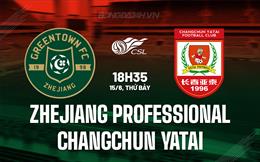 Nhận định Zhejiang Professional vs Changchun Yatai 18h35 ngày 15/6 (VĐQG Trung Quốc 2024)