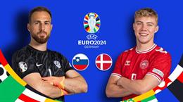 Trực tiếp kết quả Slovenia vs Đan Mạch 23h00 ngày 16/6 (Euro 2024)