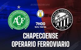 Nhận định Chapecoense vs Operario Ferroviario 7h00 ngày 18/6 (Hạng 2 Brazil 2024)